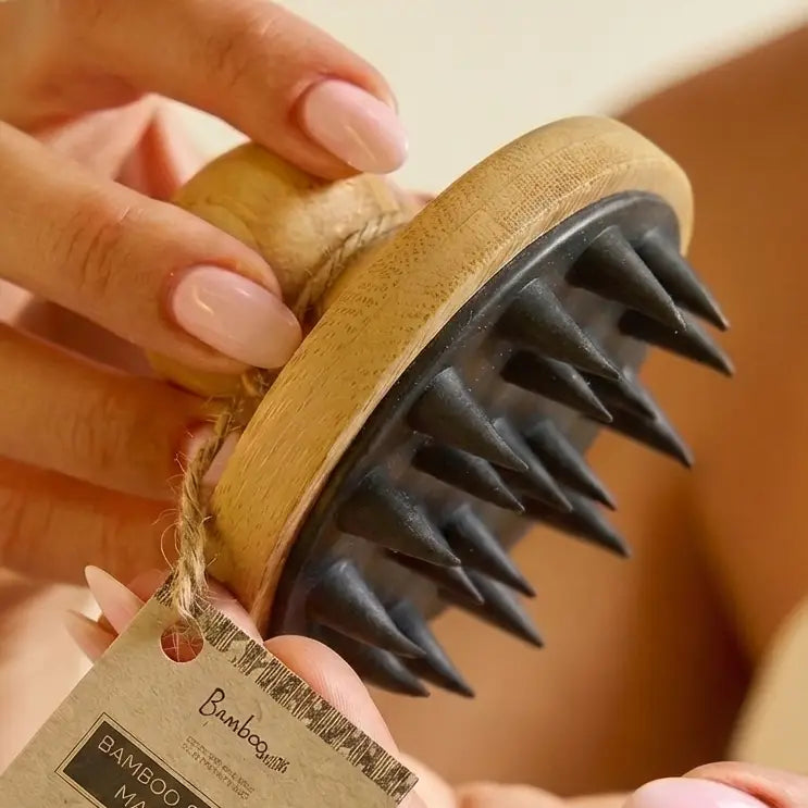 Bamboo Stimulating Scalp Massager
